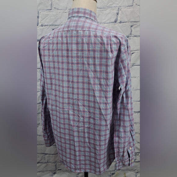 Polo Ralph Lauren Men's Button Up Shirt Slim Fit Cotton Stretch Check Pony Large - Picture 7 of 16